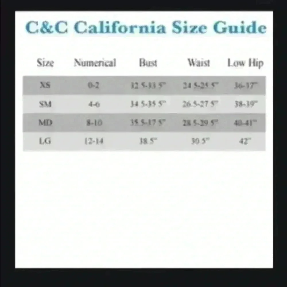 - C & C California Tiered Thermal Shirt Blue Sz SM - Picture 8 of 8
